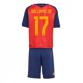 Spanien Nico Williams #17 Hemmakläder Barn VM 2026 Kortärmad (+ Korta byxor)